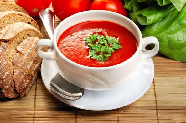 番茄汤可以让饮食菜单多样化